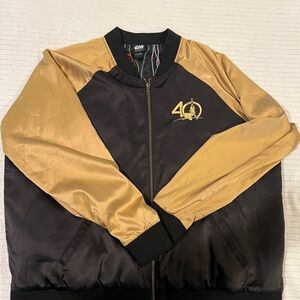 Starwars 40th anniversary limited edition Black and Gold Varsity Bomber Jacket